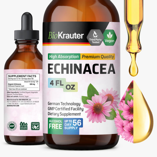 BIO KRAUTER Echinacea bottle front for daily wellness.