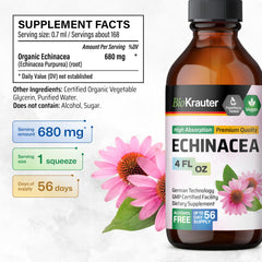BIO KRAUTER Echinacea root close-up highlighting traditional respiratory wellness.