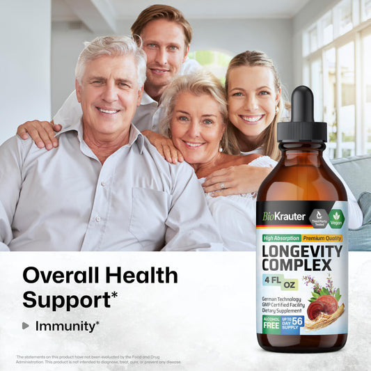 BIO KRAUTER Longevity tincture dropper ready for use
