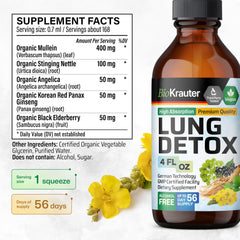 BIO KRAUTER Lung Detox Drops mixed with water for convenient daily intake