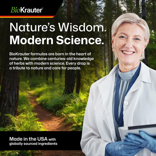 BIO KRAUTER Milk Thistle dropper pour supports easy dosing and liver wellness.