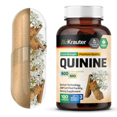 BIO KRAUTER quinine capsules bottle for leg comfort and everyday use