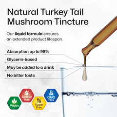 BIO KRAUTER turkey tail drops vegan formulation alcohol-free.