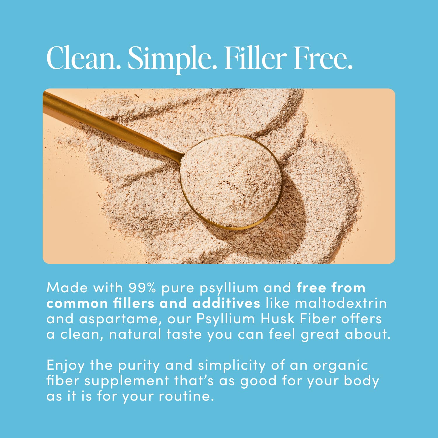 Bio.me Psyllium Husk Powder cup scene showing glass with lemonade mix.