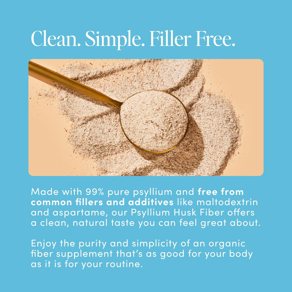 Bio.me Psyllium Husk Powder cup scene showing glass with lemonade mix.