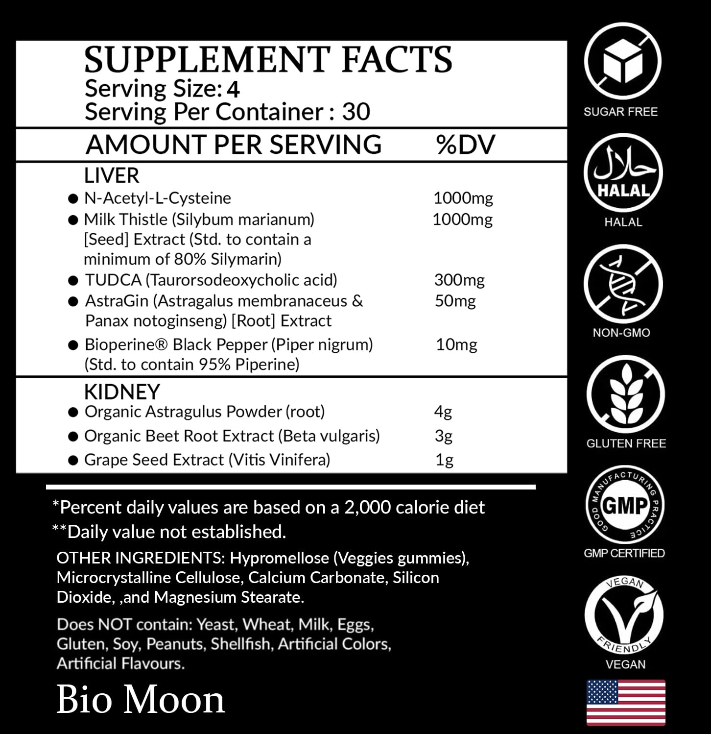 Bio Moon kidney cleanse gummies in a bottle promote urinary tract comfort
