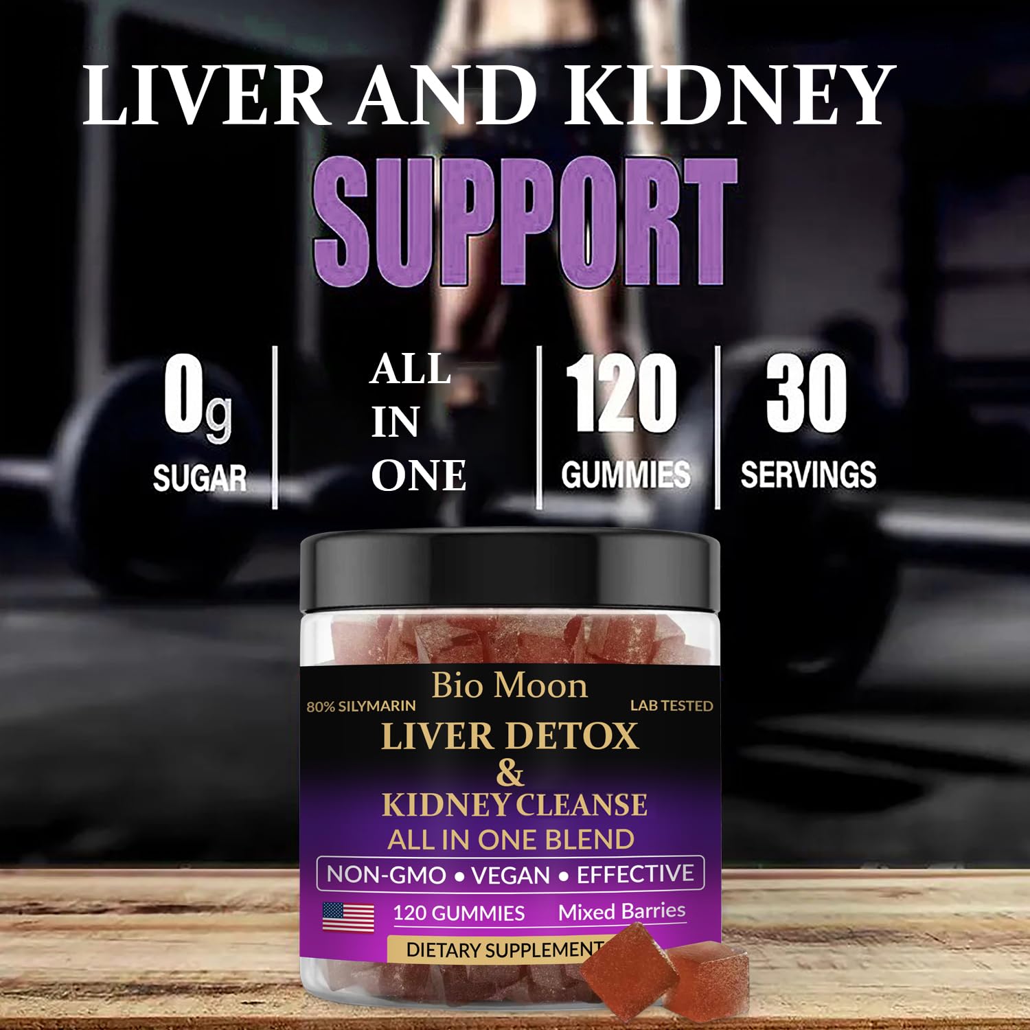 Bio Moon milk thistle complex gummies emphasize liver health and immunity support