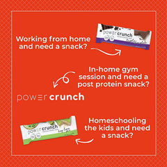 Cross-section reveals creamy filling and wafer layers in BIO NUTRITIONAL Power Crunch