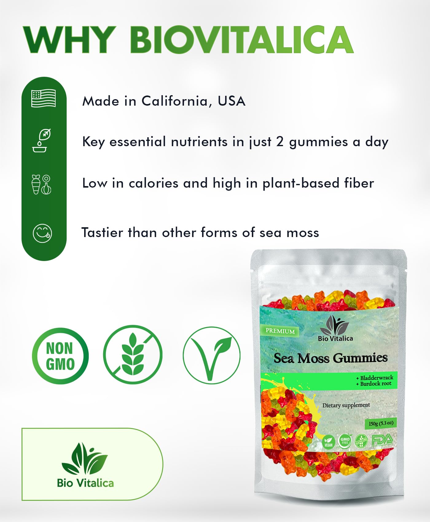 BIO VITALICA Sea Moss Gummies lifestyle scene suggesting a tasty daily wellness ritual.