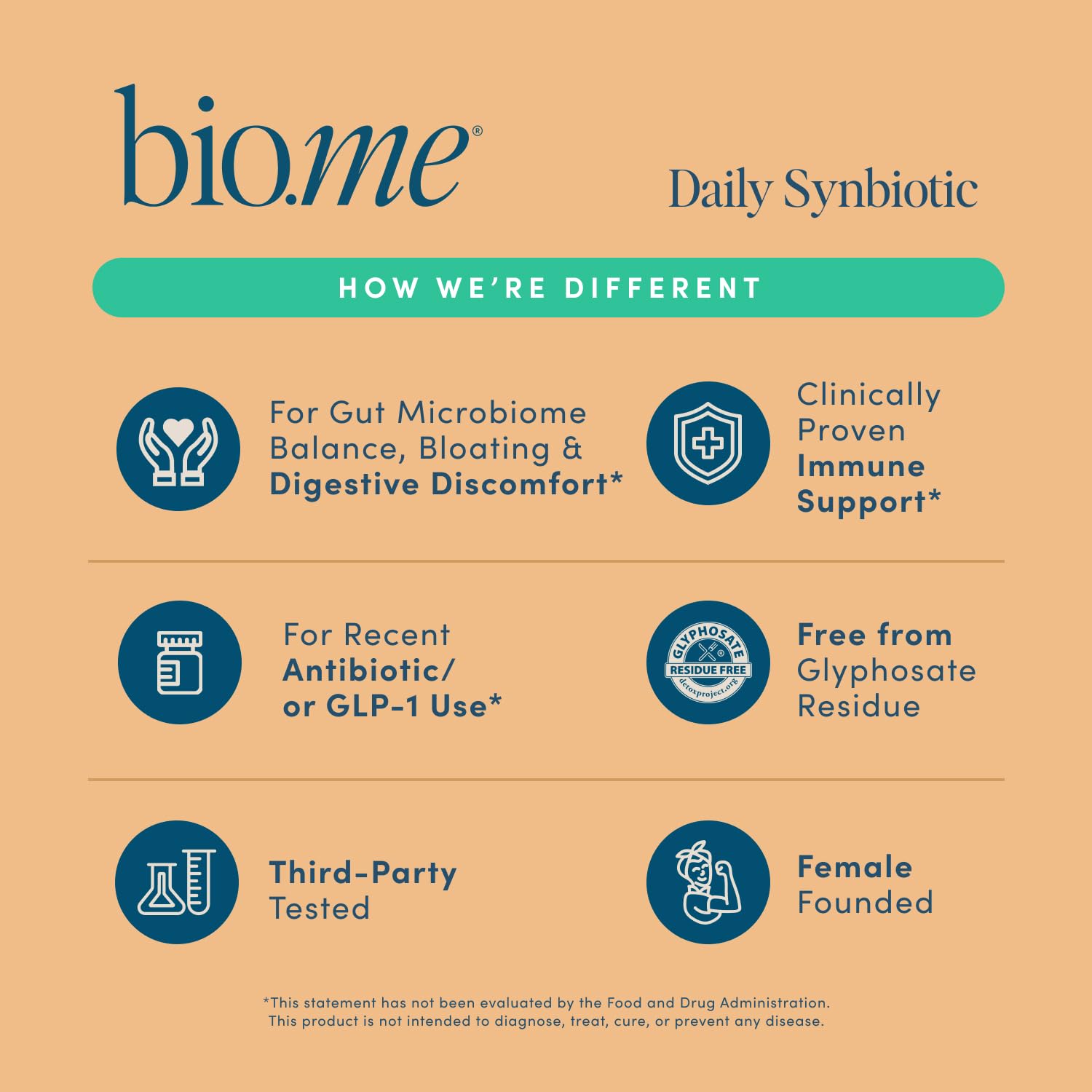Bio.me Synbiotic 3-in-1 bottle on kitchen counter for daily ritual
