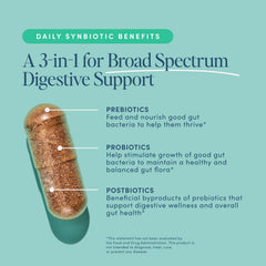 Bio.me Synbiotic 3-in-1 capsules on hand for on-the-go support