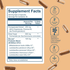 Bio.me Synbiotic 3-in-1 label front emphasizing quality
