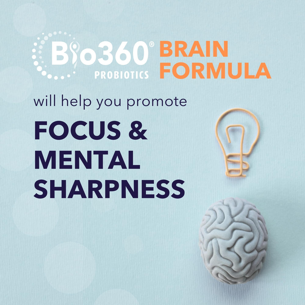 Bio360 Cognitive Support capsules close-up highlighting vegan formula.