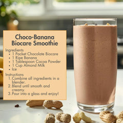 Biocare nutrition label shows 26 vitamins and minerals.