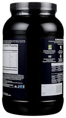 Biochem whey isolate natural label close-up highlighting nutrition and ingredients.