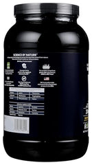 Biochem whey isolate natural powder mixed with water to create a silky shake.