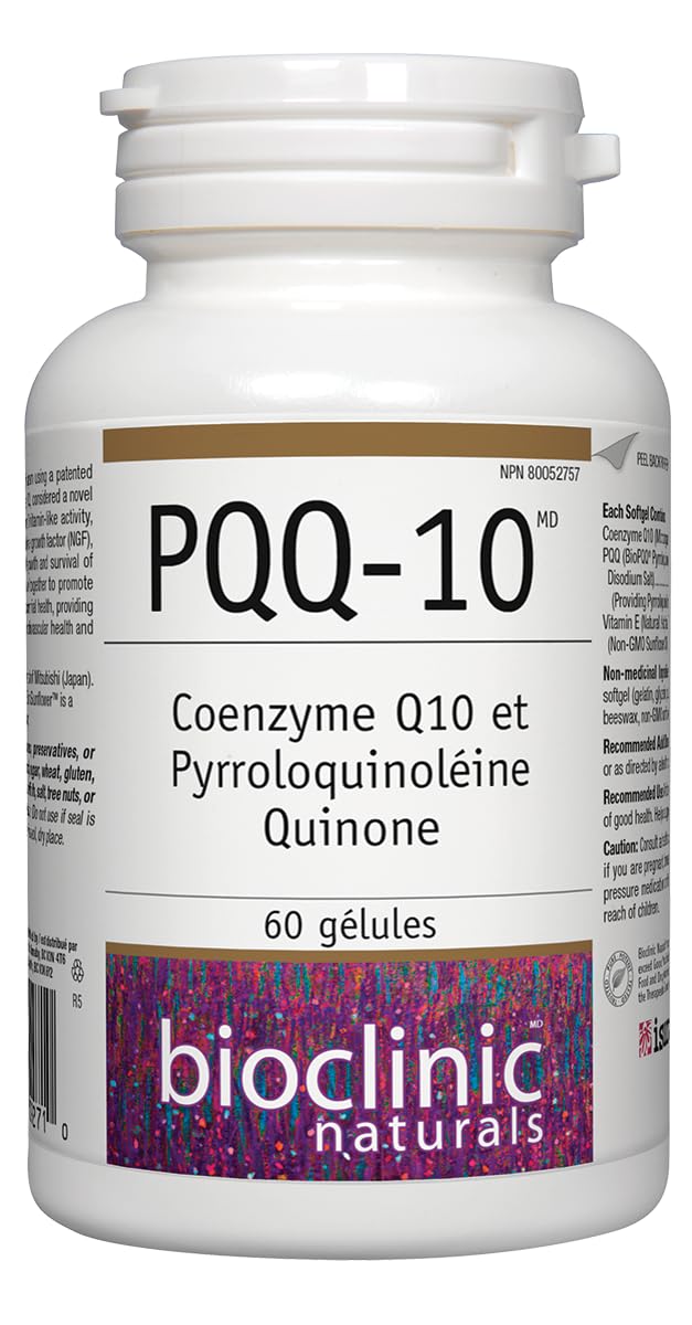 Serving size concept for CerebroVital PQQ-10 showing one softgel daily.