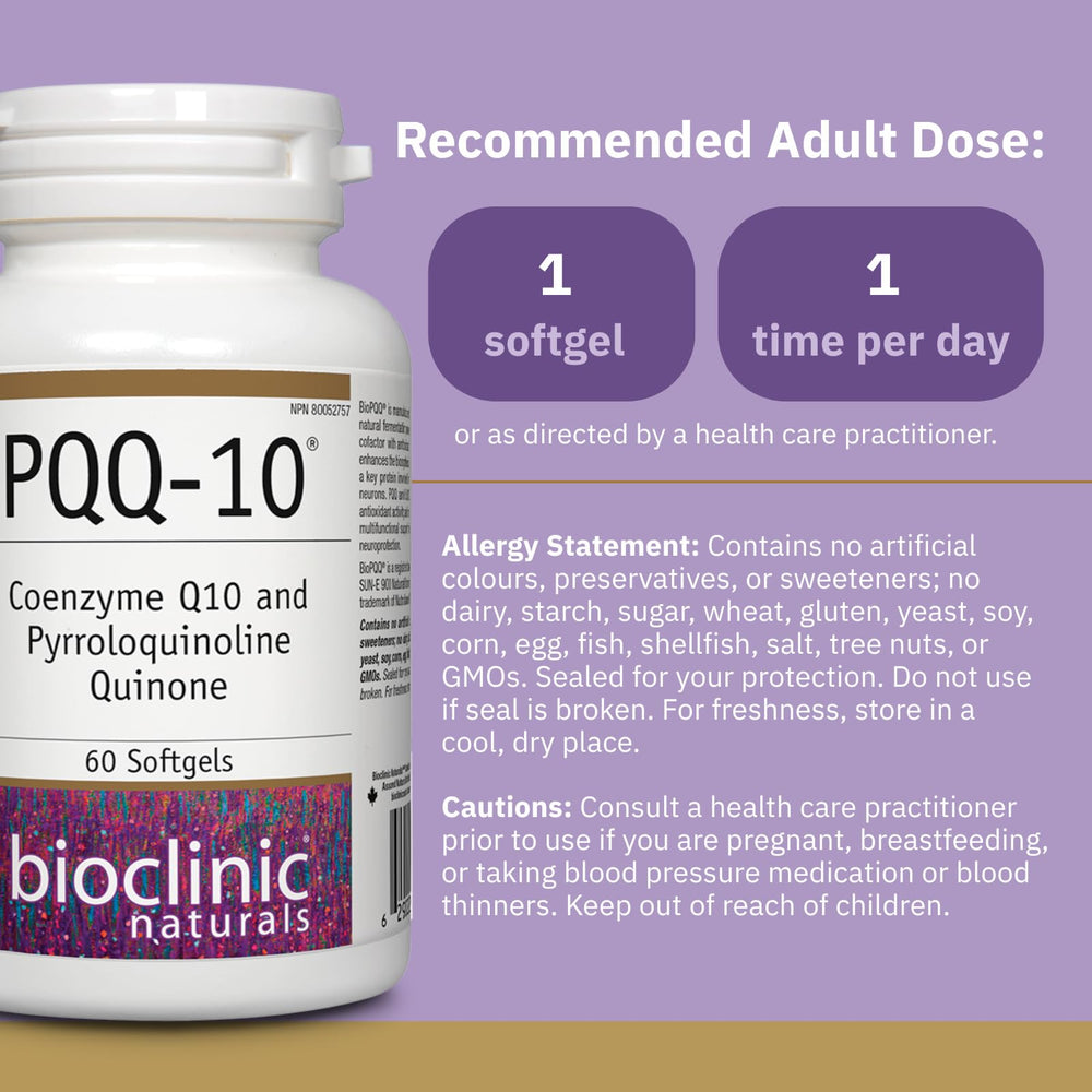 Close-up of CerebroVital PQQ-10 softgels ready for daily use.