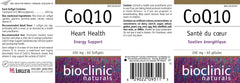 Bioclinic Naturals CoQ10 200 mg shown as allergen-conscious formulation for sensitive diets
