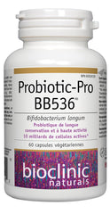 BB536 capsules closeup showing 10 billion CFU potency