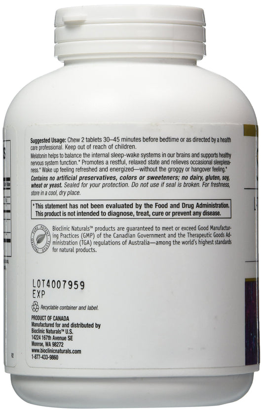 Bioclinic Naturals Somno Pro Tropical Breeze bottle showcases tropical flavor sleep support.