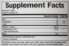 Bioclinic Naturals Somno-Pro tropical breeze label close-up emphasizes flavor and allergen-free formula