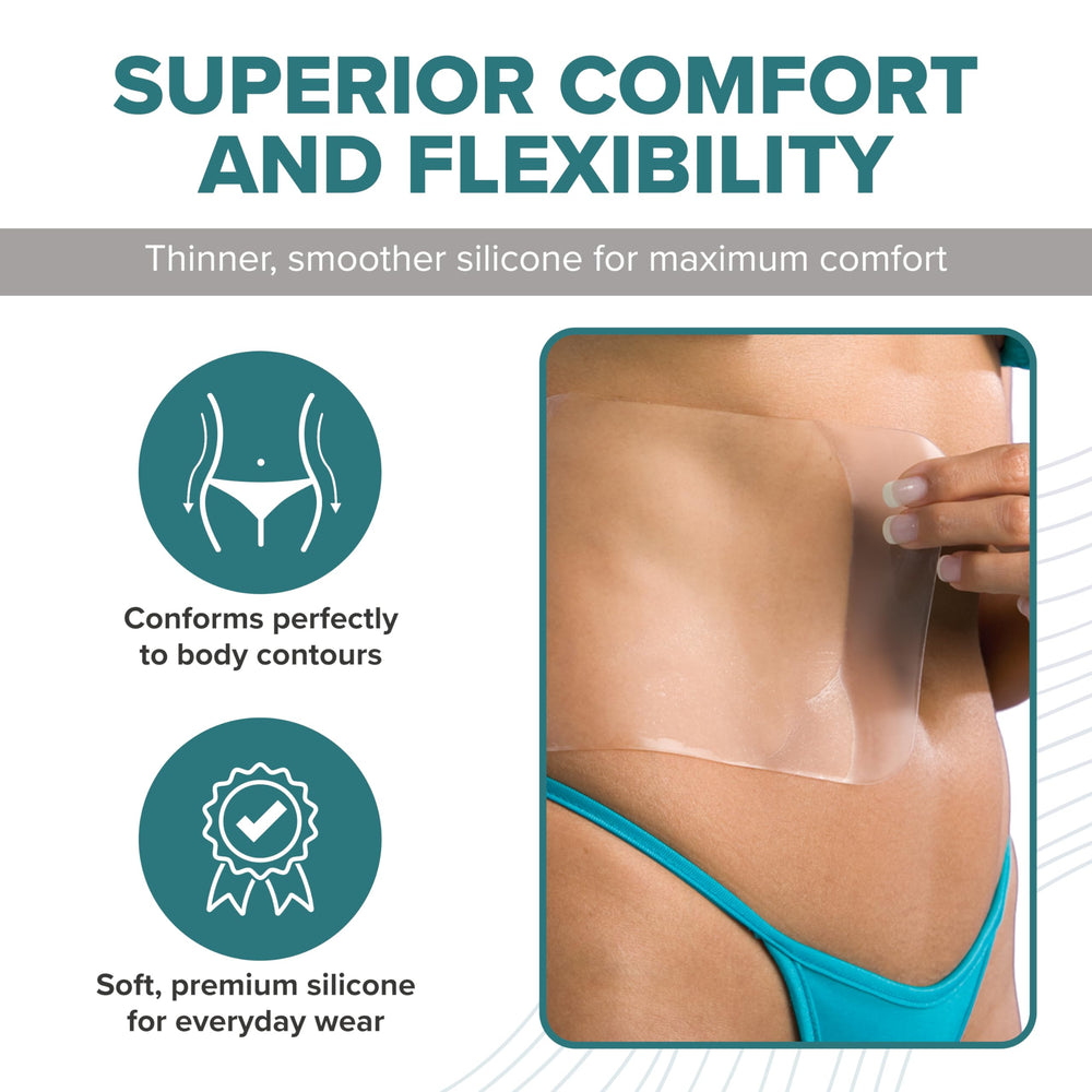 Biodermis Epi-Derm standard scar sheets are cut-to-fit for a custom scar cover