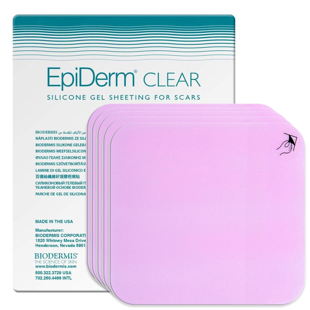 Biodermis Epi-Derm standard scar sheets offer soft coverage for daily wear