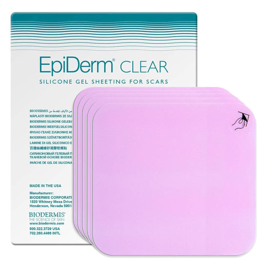 Biodermis Epi-Derm standard scar sheets offer soft coverage for daily wear