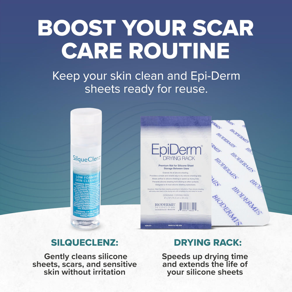 BIODERMIS EpiDerm breathable silicone maintains moisture for smoother texture