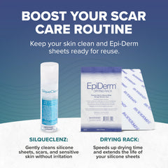 BIODERMIS EpiDerm breathable silicone maintains moisture for smoother texture
