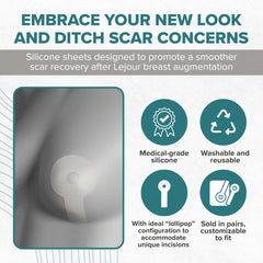 BIODERMIS EpiDerm clear silicone sheet offers discreet scar management and breathable wear