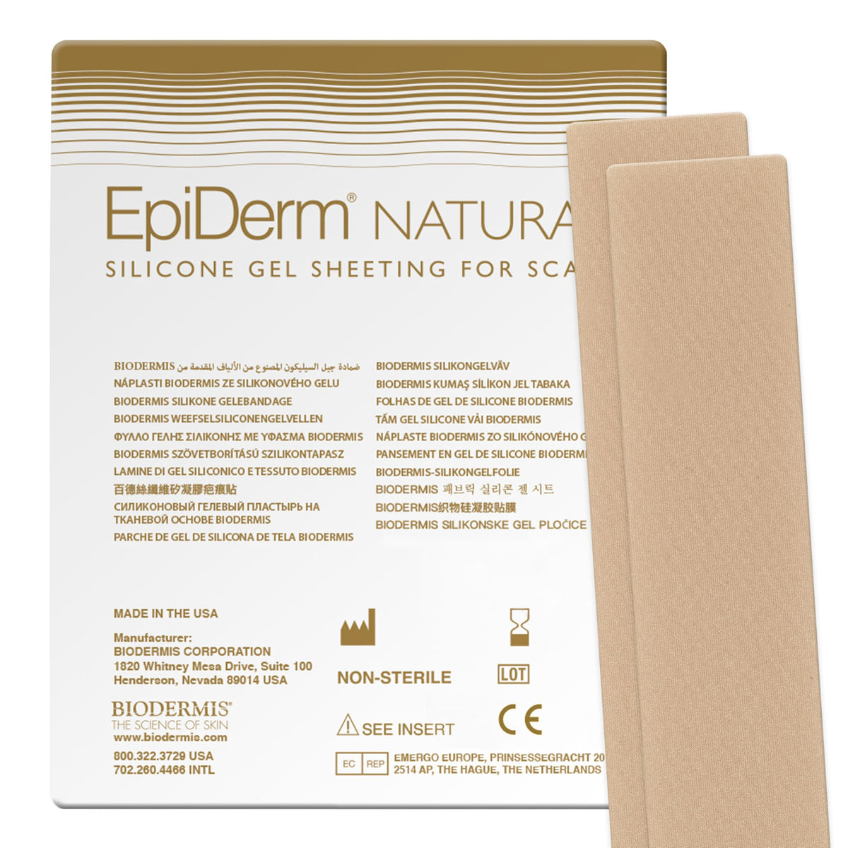 Biodermis EpiDerm Long Strips on tummy tuck scar for discreet coverage
