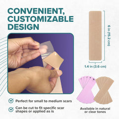 Biodermis Epiderm silicone scar sheet applied to C-section scar