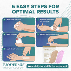 Natural finish helps Biodermis scar sheets blend with skin