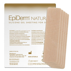 Biodermis EpiDerm silicone scar sheets create a breathable barrier for daily use