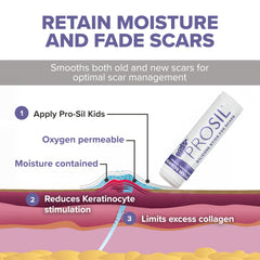 BIODERMIS Pro-Sil Kids elbow-scar application anytime.
