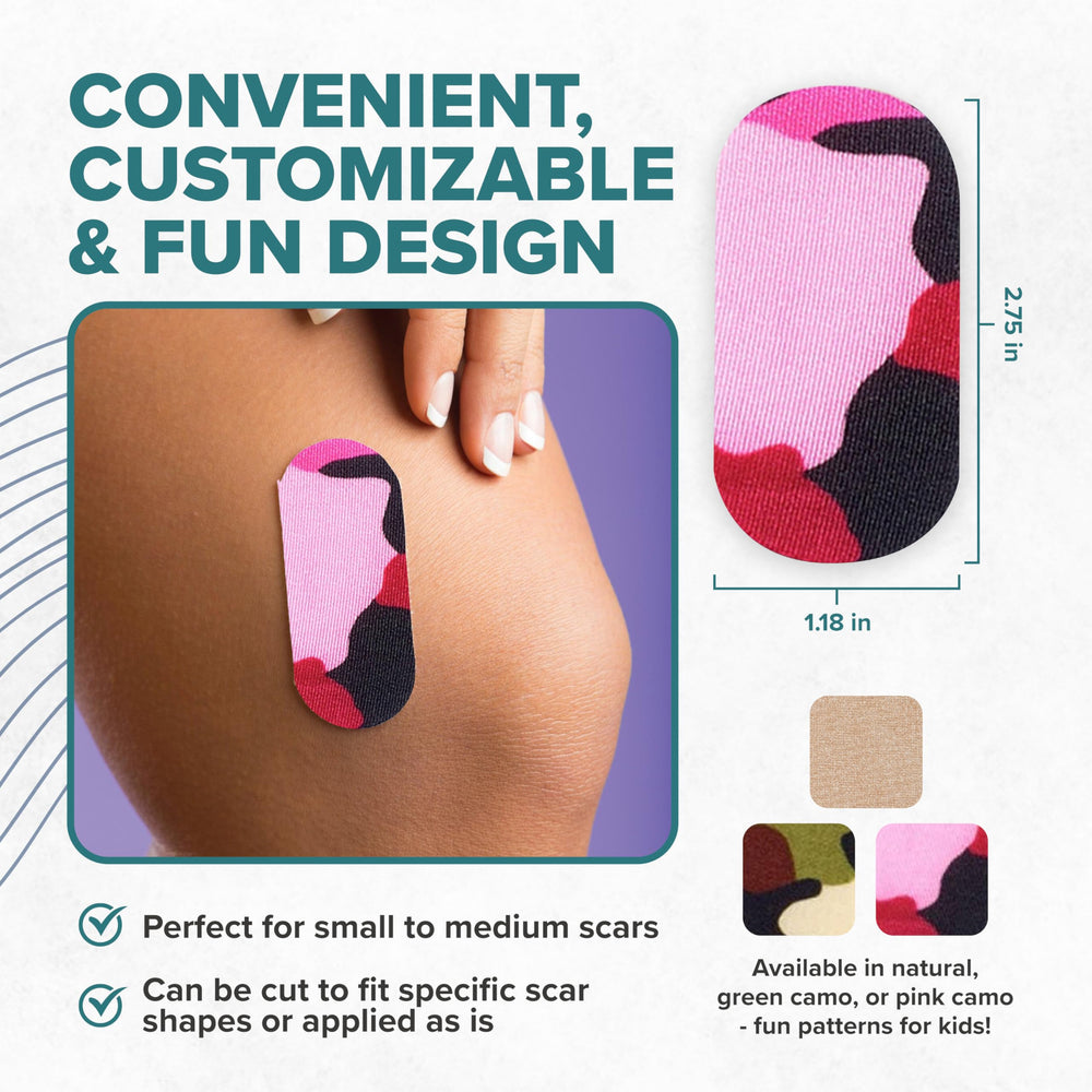Thin silicone sheets contour to the body for a comfortable, flexible fit.
