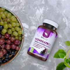 Biodora Resveratrol 1600mg quercetin flavonoids promoting healthy blood flow.