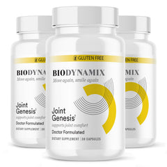 BioDynamix Joint Genesis bottle for daily use, supporting joint comfort