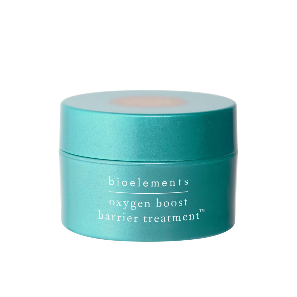 Bioelements Oxygen Boost bottle pour showing a light, purifying skincare step to purify pores.