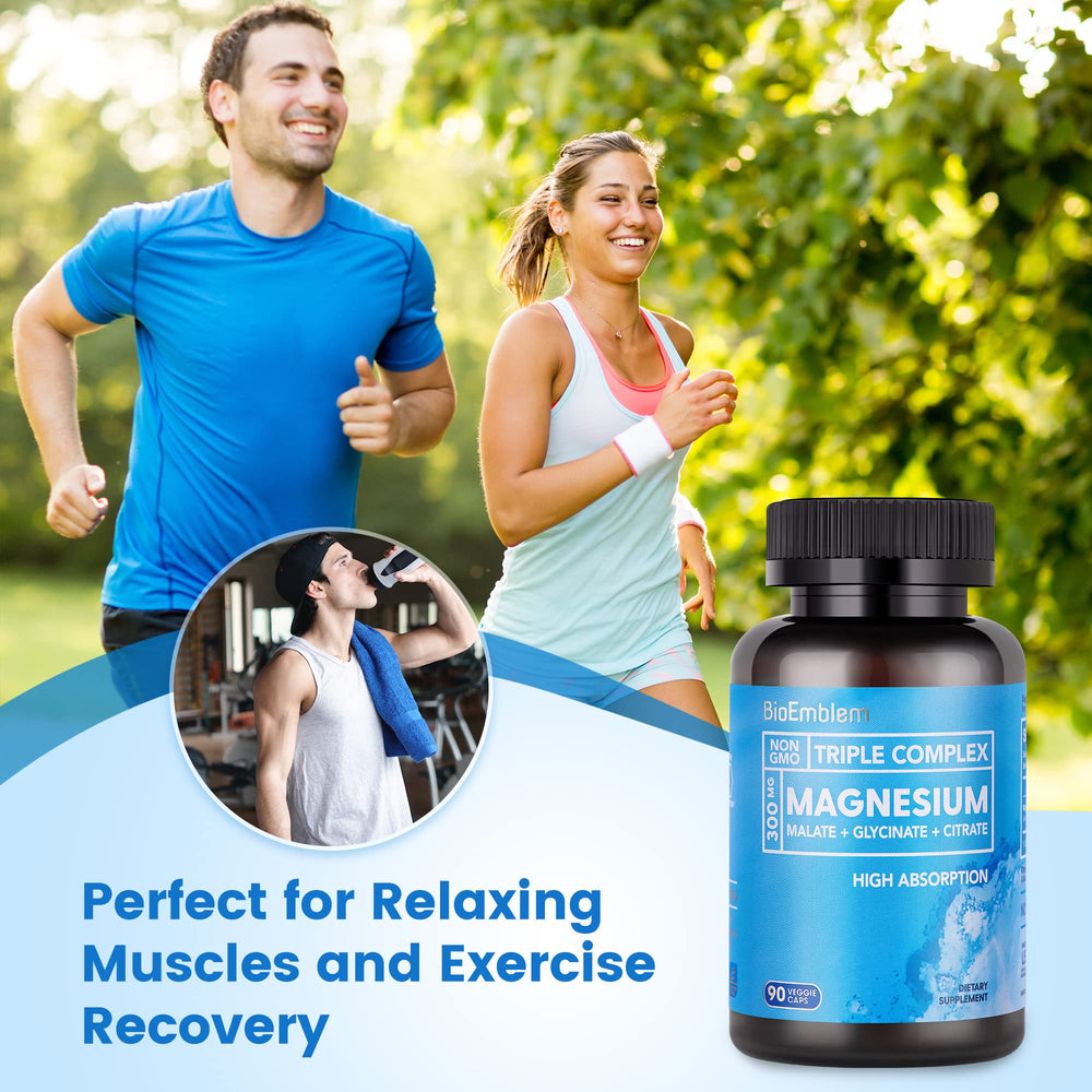 BioEmblem magnesium glycinate malate citrate blend supports muscles and energy