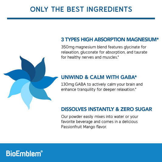 Closeup of BioEmblem scoop with the triple magnesium powder