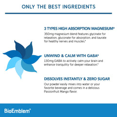 Closeup of BioEmblem scoop with the triple magnesium powder