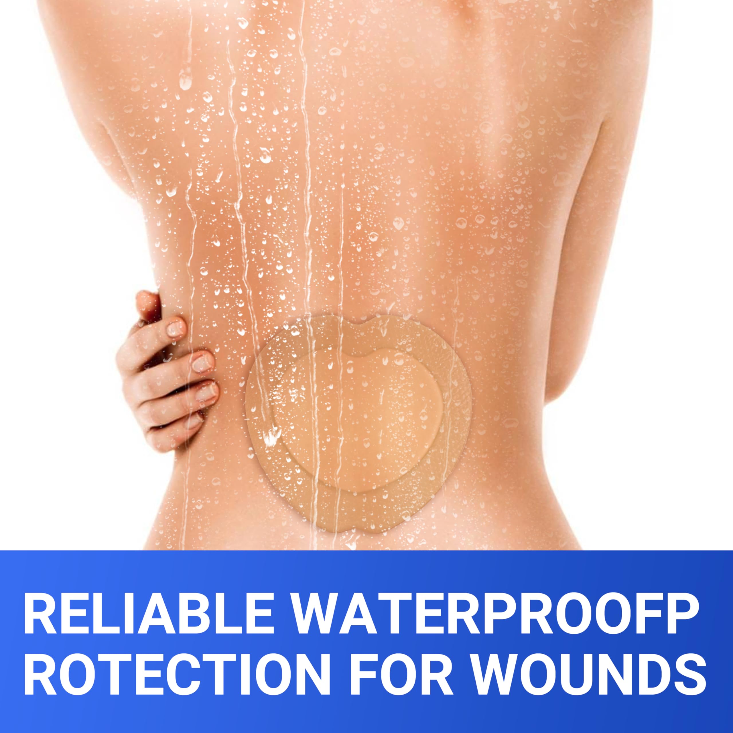 Bioemmalab bandage on skin application offers secure hold and easy removal.
