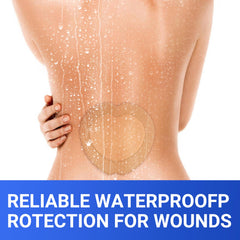 Bioemmalab bandage on skin application offers secure hold and easy removal.