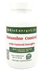 BioEnergyLife Histamine Control bottle with tablets supporting daily histamine metabolism