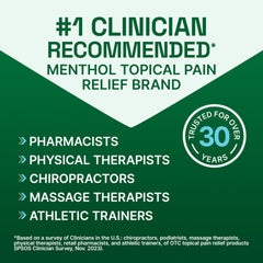 Biofreeze gel applied by hand for targeted joint relief.