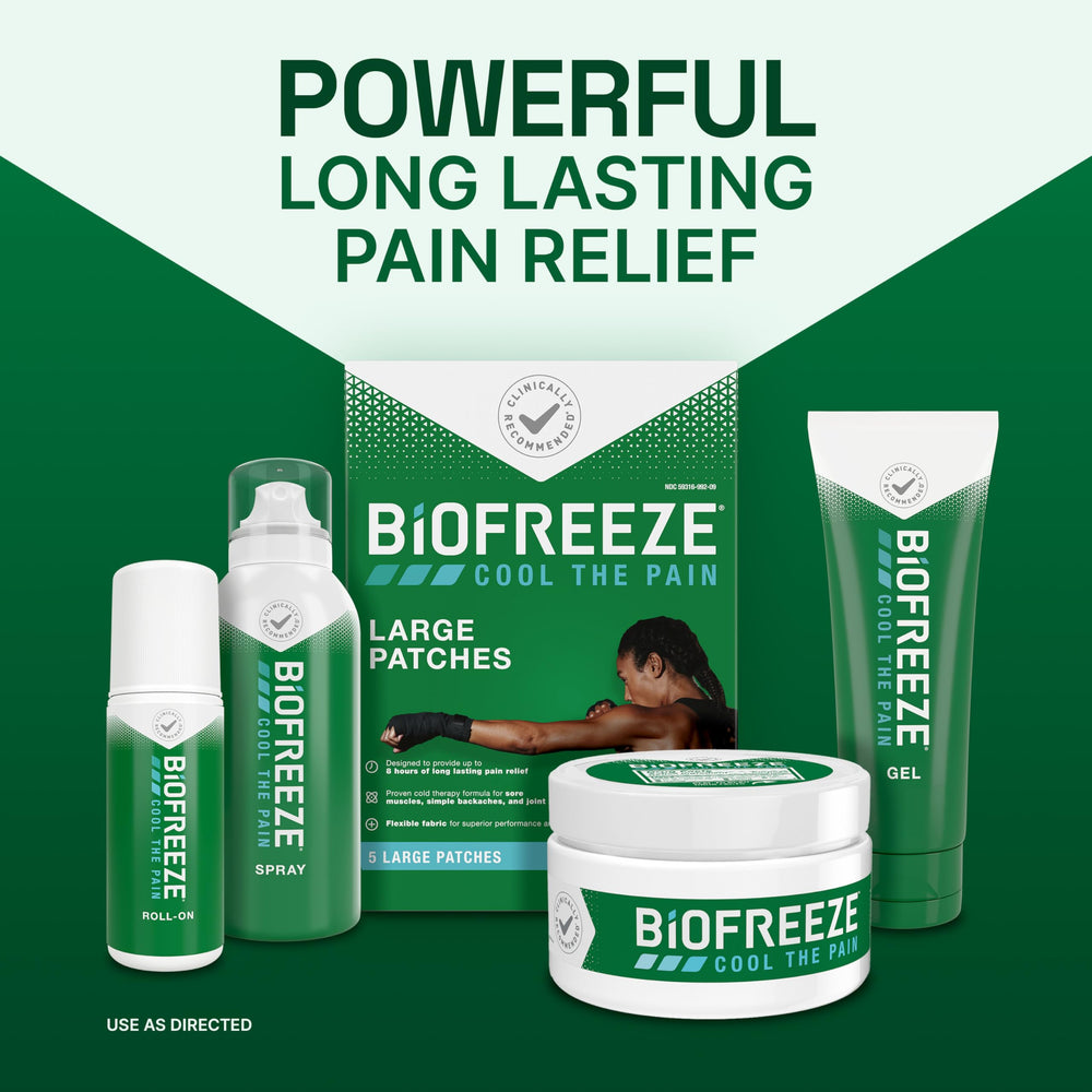Biofreeze pack three gel tubes for versatile home use.