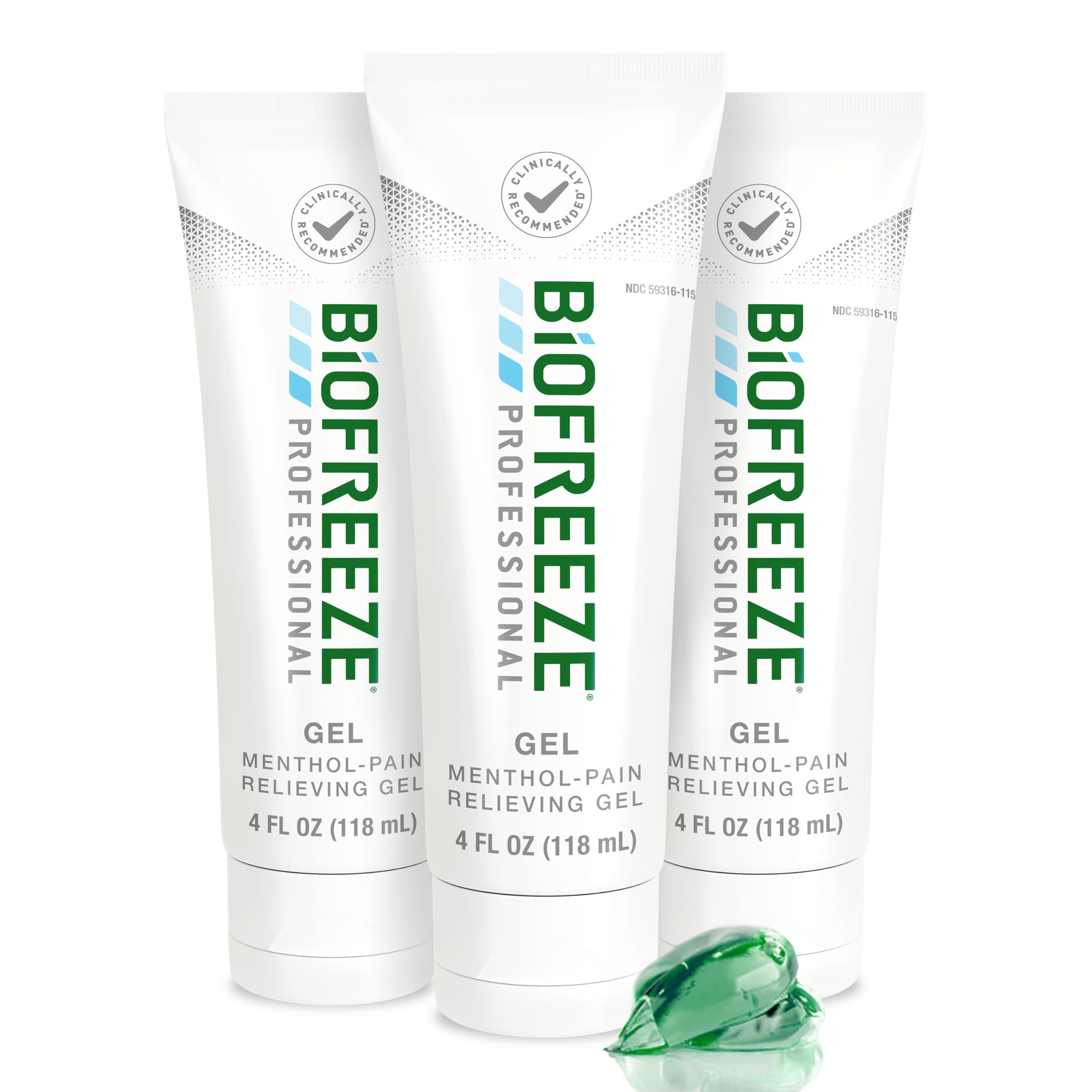 Biofreeze Professional gel 4oz tube ready for targeted cooling relief